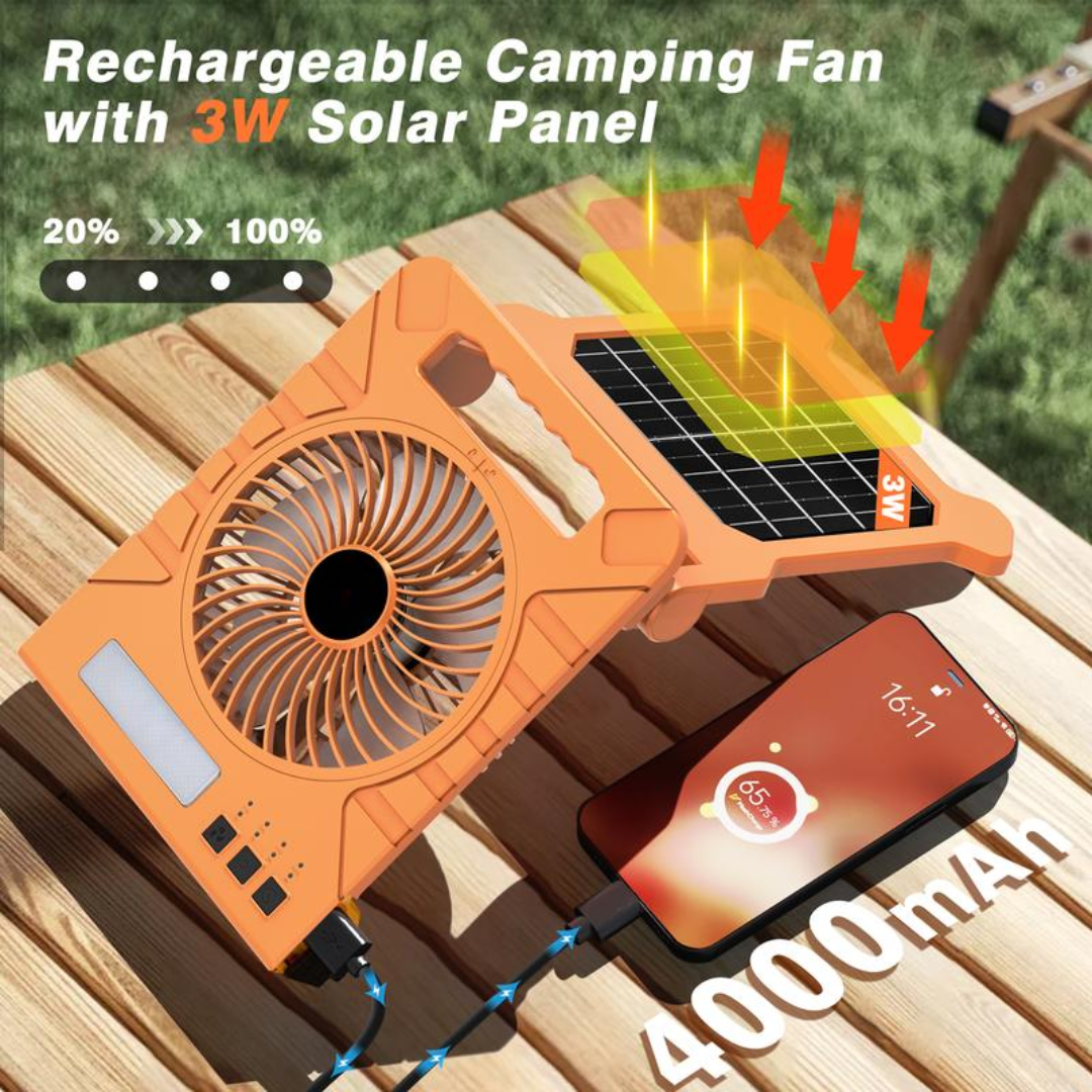 BreezeGlow Camp Fan